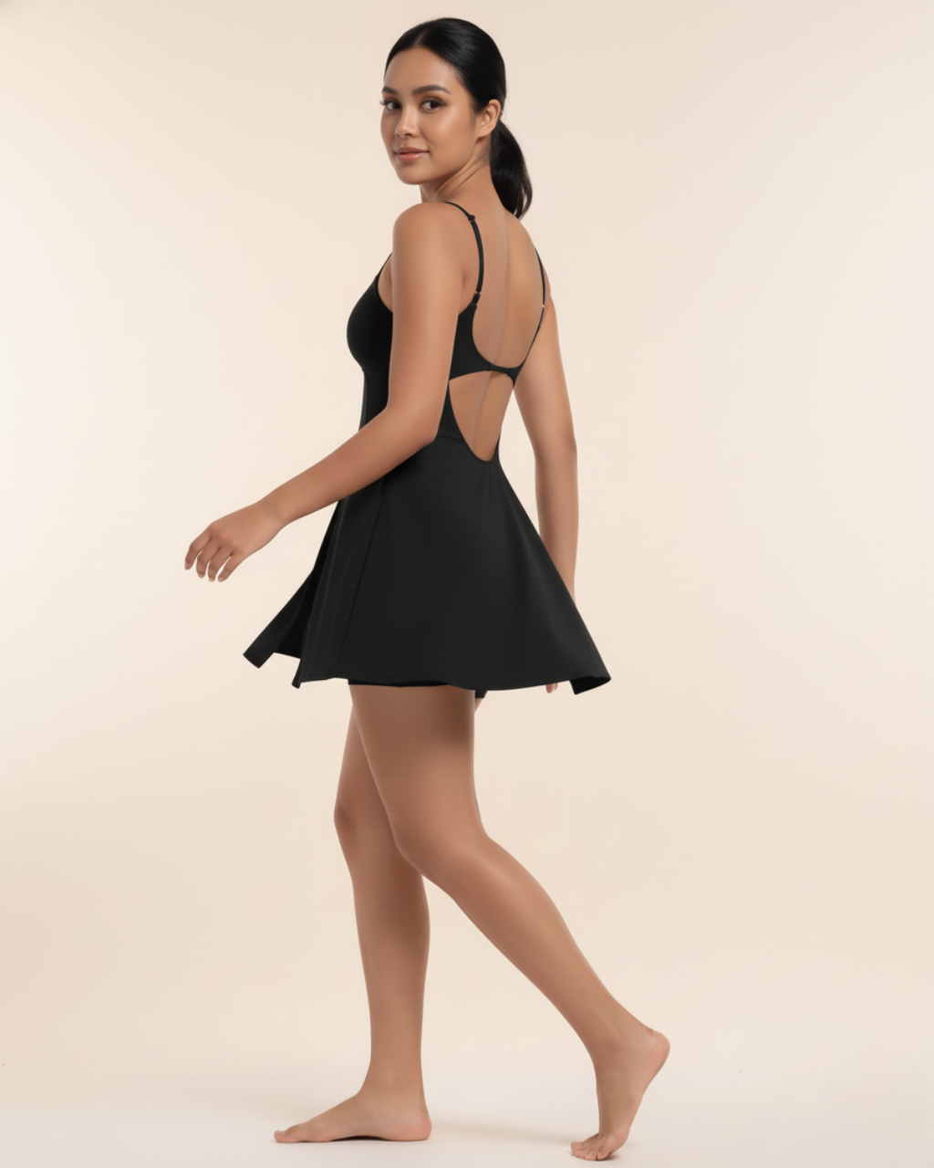 Robe-short Solena - Noir