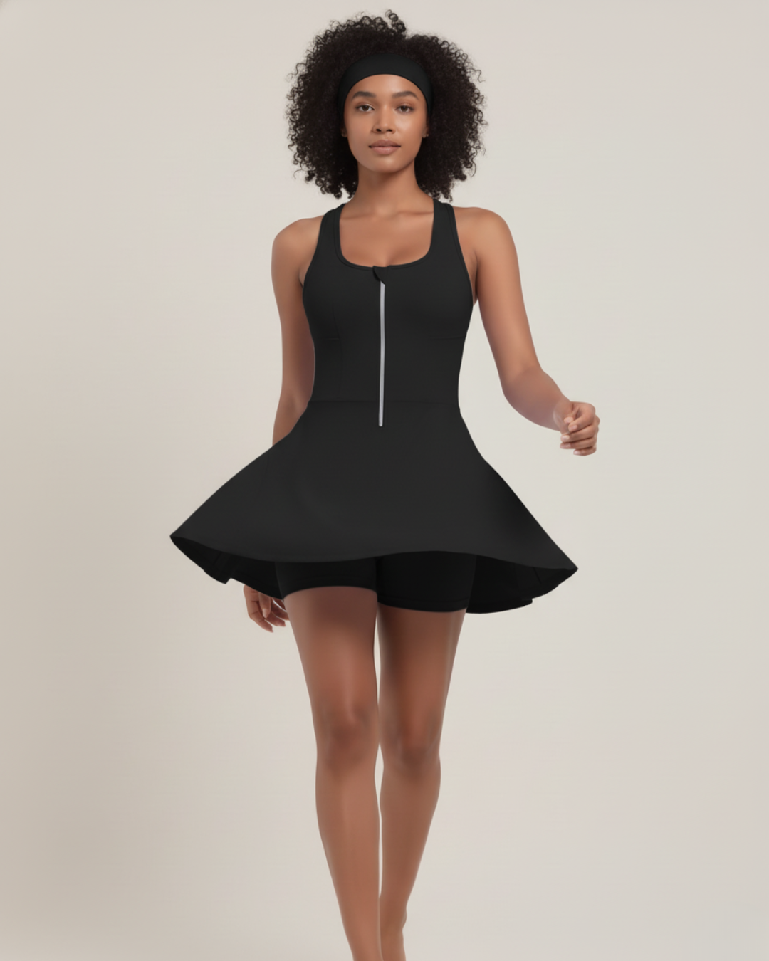 AeraFit™ Court Dress - Noir
