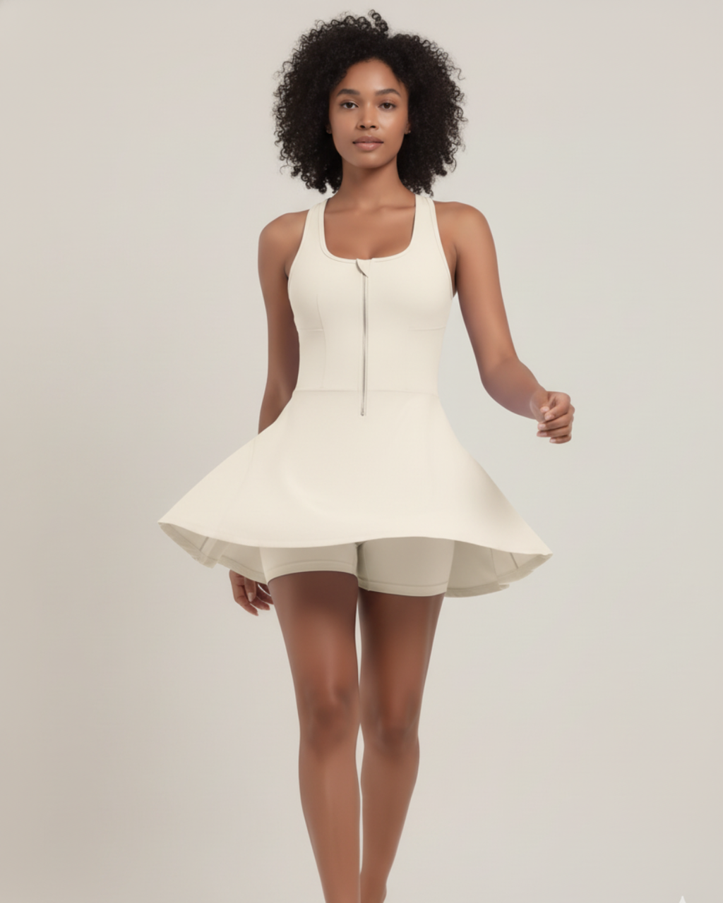 AeraFit™ Court Dress - Ivory