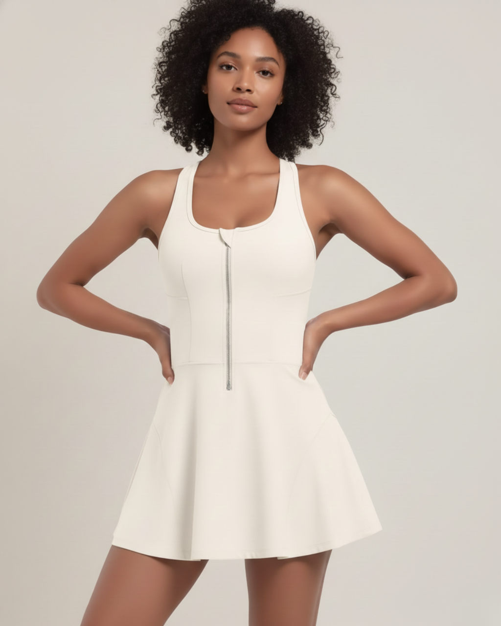 AeraFit™ Court Dress - Ivory