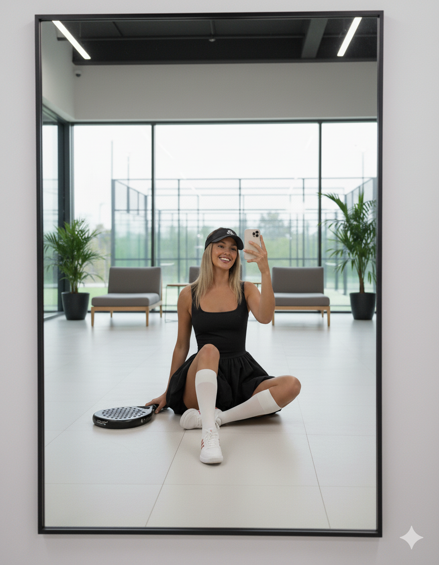 Tenue de padel minimaliste pour femme